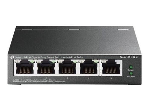 Switch SG105PE 5 ports + 4 ports PoE 65W