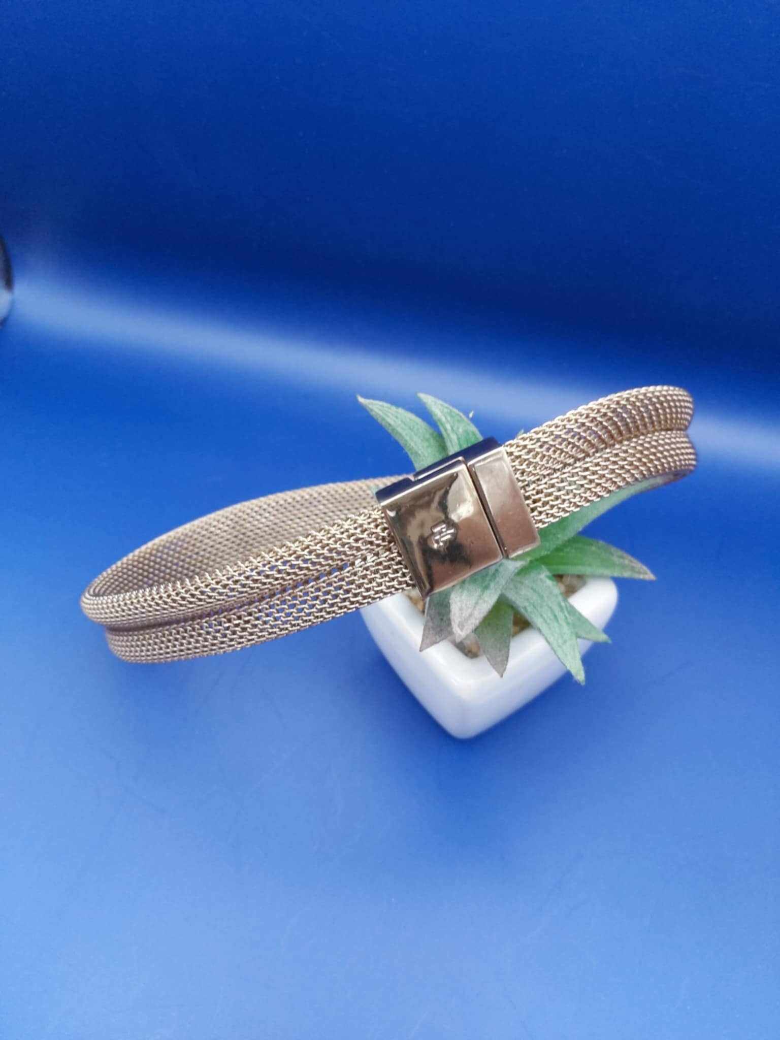 Lauren Ralph Lauren Gold Braided Mesh Choker Necklace