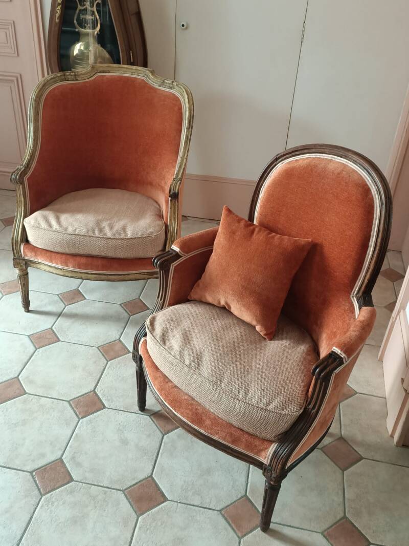 Bergères avec son coussin