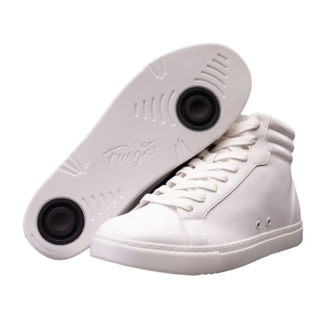 Fuego High Top White Dance Sneakers