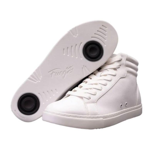 Fuego High Top White Dance Sneakers