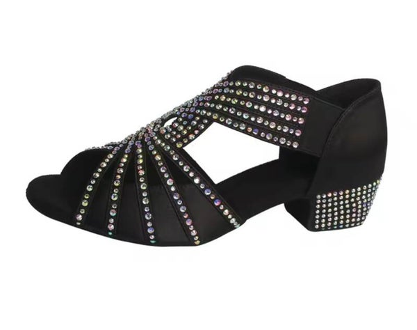 Grace Open Toe Sparkly Dance Shoe