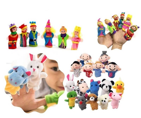 Kids Sensory Interactive Plush Finger Puppets
