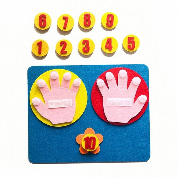 Kid Montessori Felt Numbers Math Early Education Learning Teaching Aid