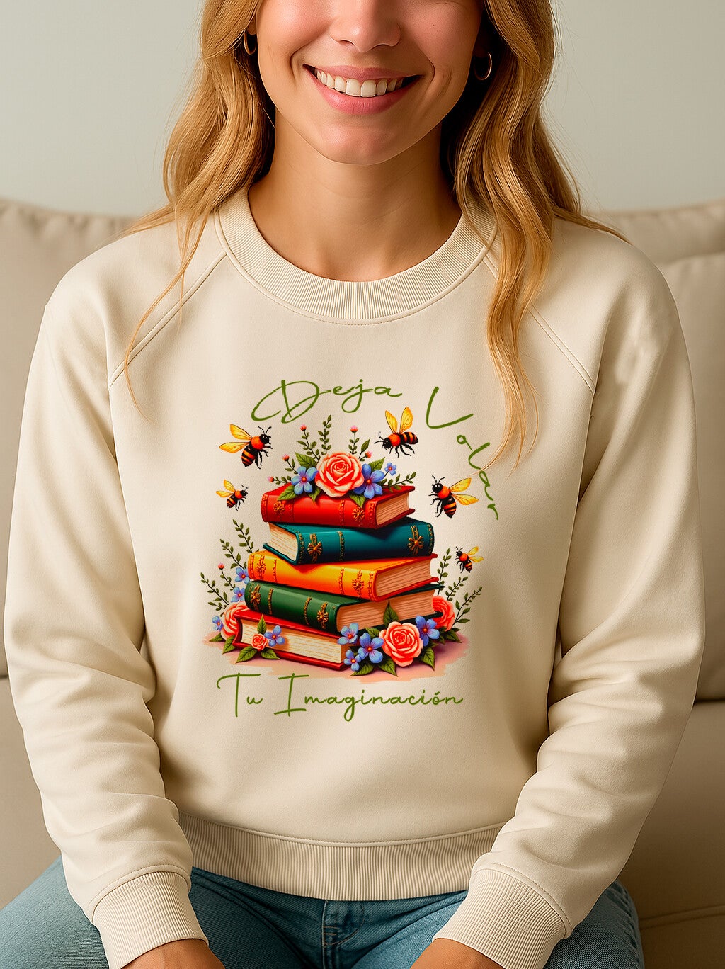 Sudadera motivadora "Deja volar tu imaginación"