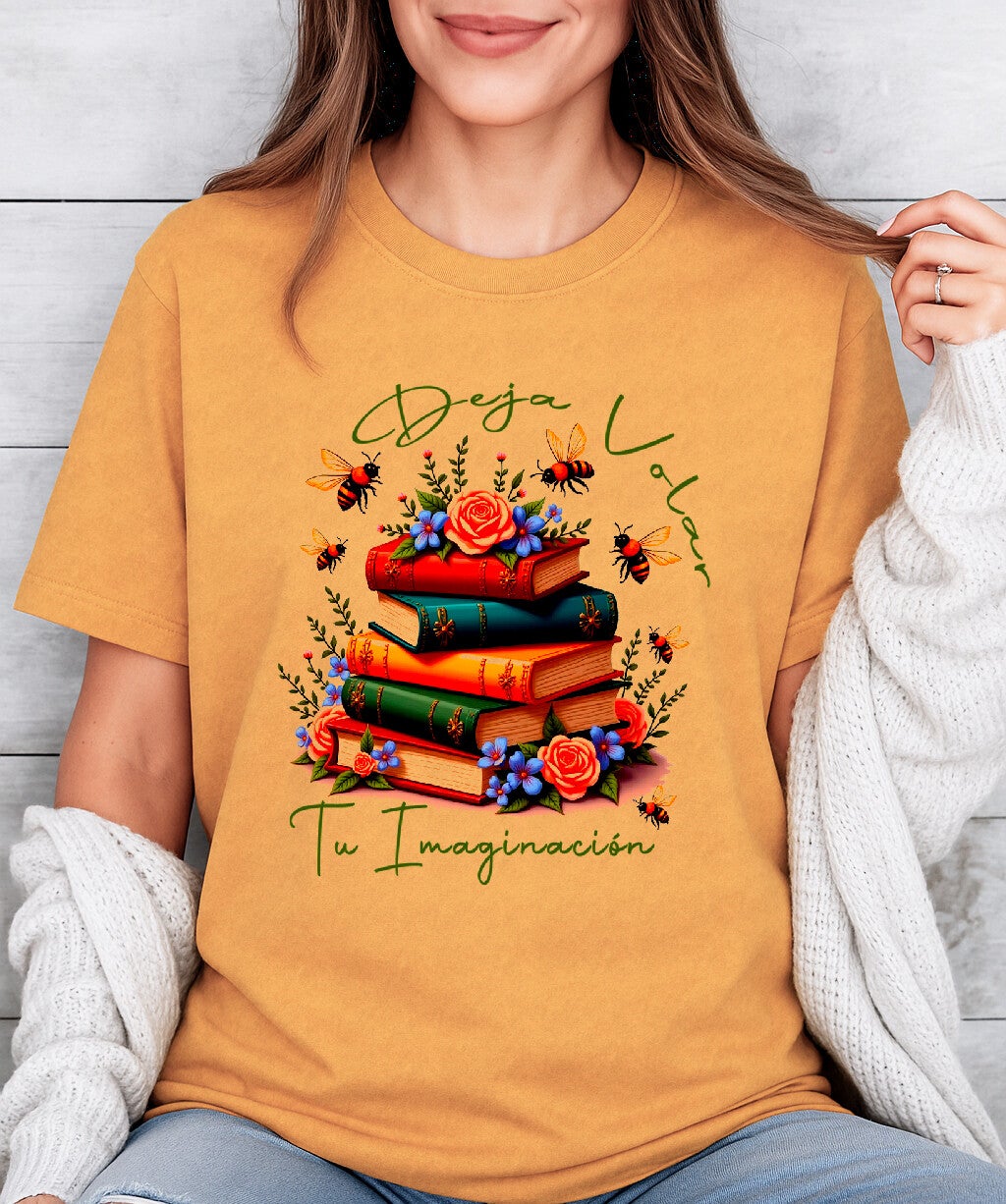 Camiseta de manga corta "Deja volar tu imaginación"
