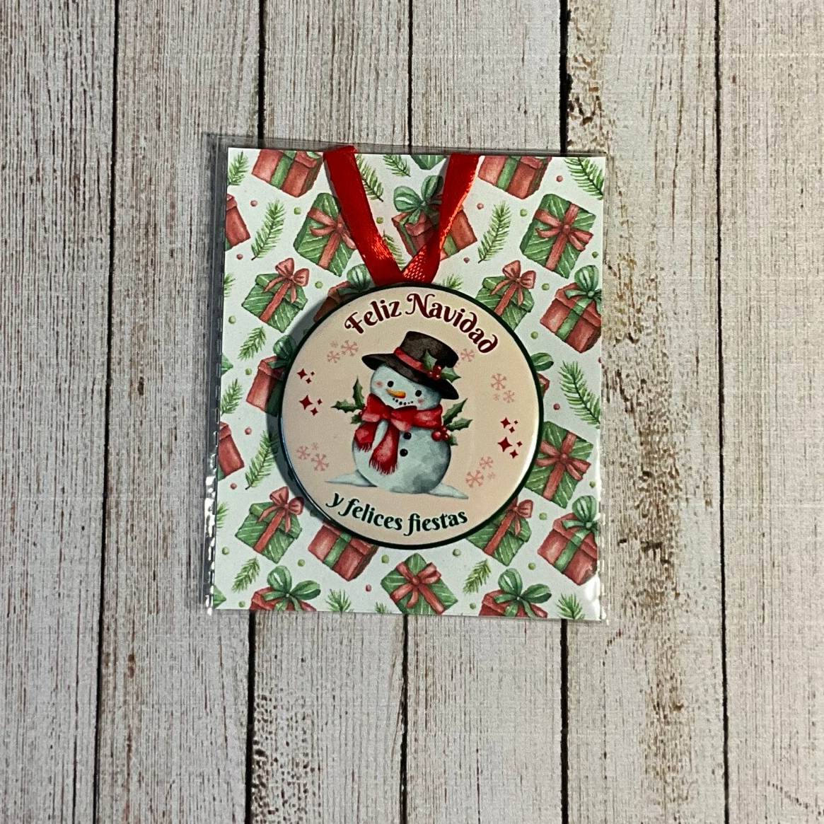 Navichapa – Muñeco de Nieve (Para árbol o nevera)