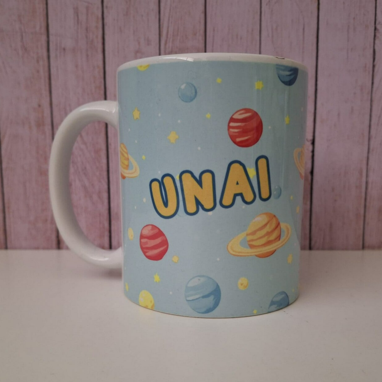 Taza personalizada con planetas