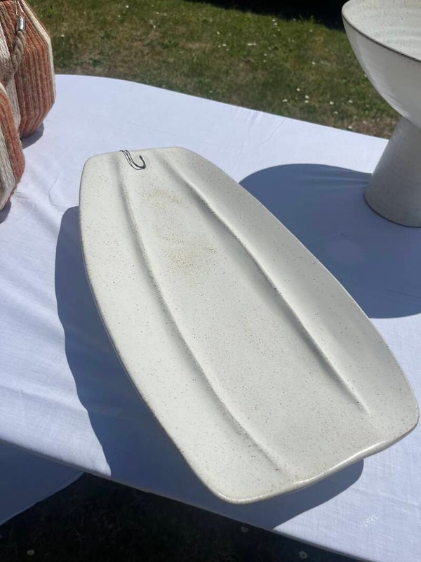 Fruitschaal Creme langwerpig