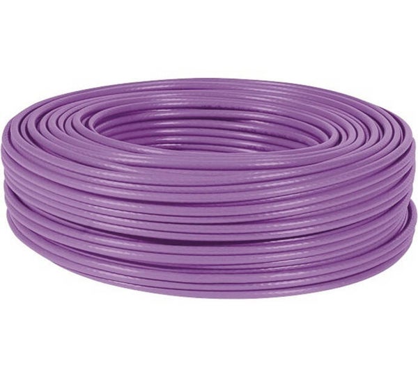 DEXLAN câble monobrin U/UTP CAT6 violet LS0H RPC Dca - 100 m