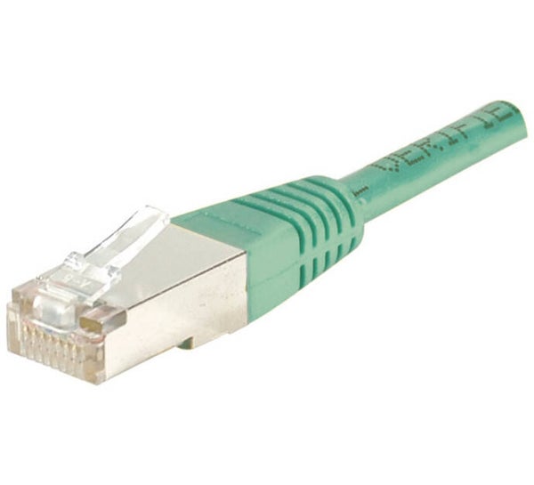 Cordon RJ45 catégorie 5e F/UTP vert - 15 m