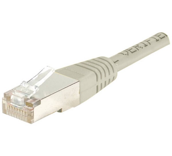 Cordon RJ45 catégorie 5e F/UTP gris - 15 m