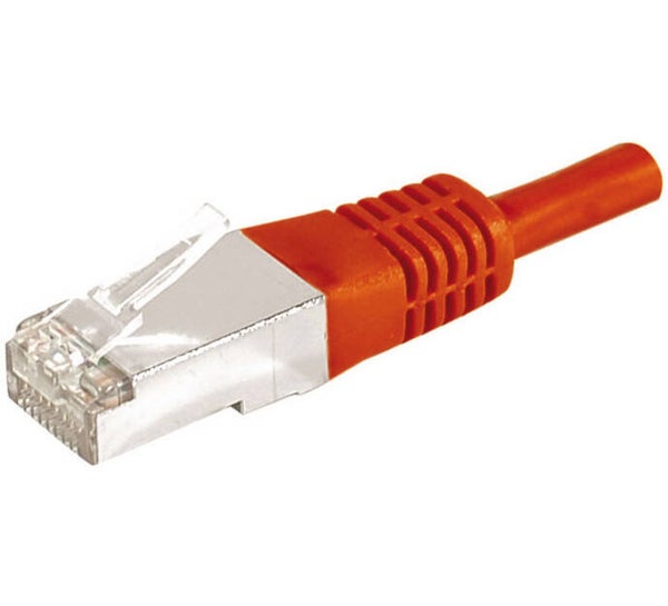 DEXLAN Cordon RJ45 catégorie 6A F/UTP rouge - 25 m