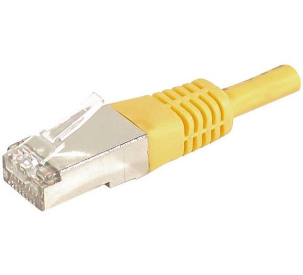 DEXLAN Cordon RJ45 catégorie 6A F/UTP jaune - 25 m