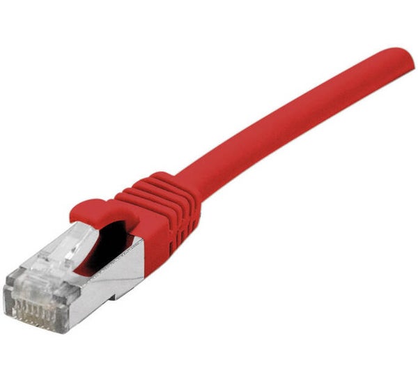 Cordon RJ45 catégorie 6A F/UTP LSOH snagless rouge - 20 m