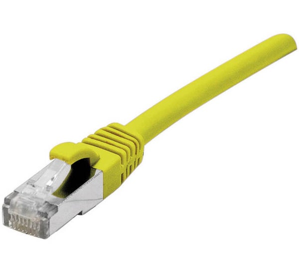 Cordon RJ45 catégorie 6A F/UTP LSOH snagless jaune - 25 m