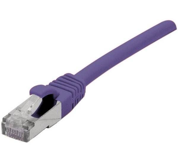 DEXLAN Cordon RJ45 catégorie 6A S/FTP LSOH snagless violet - 10 m
