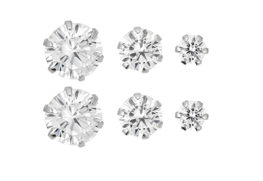 Zilveren oorbellen set