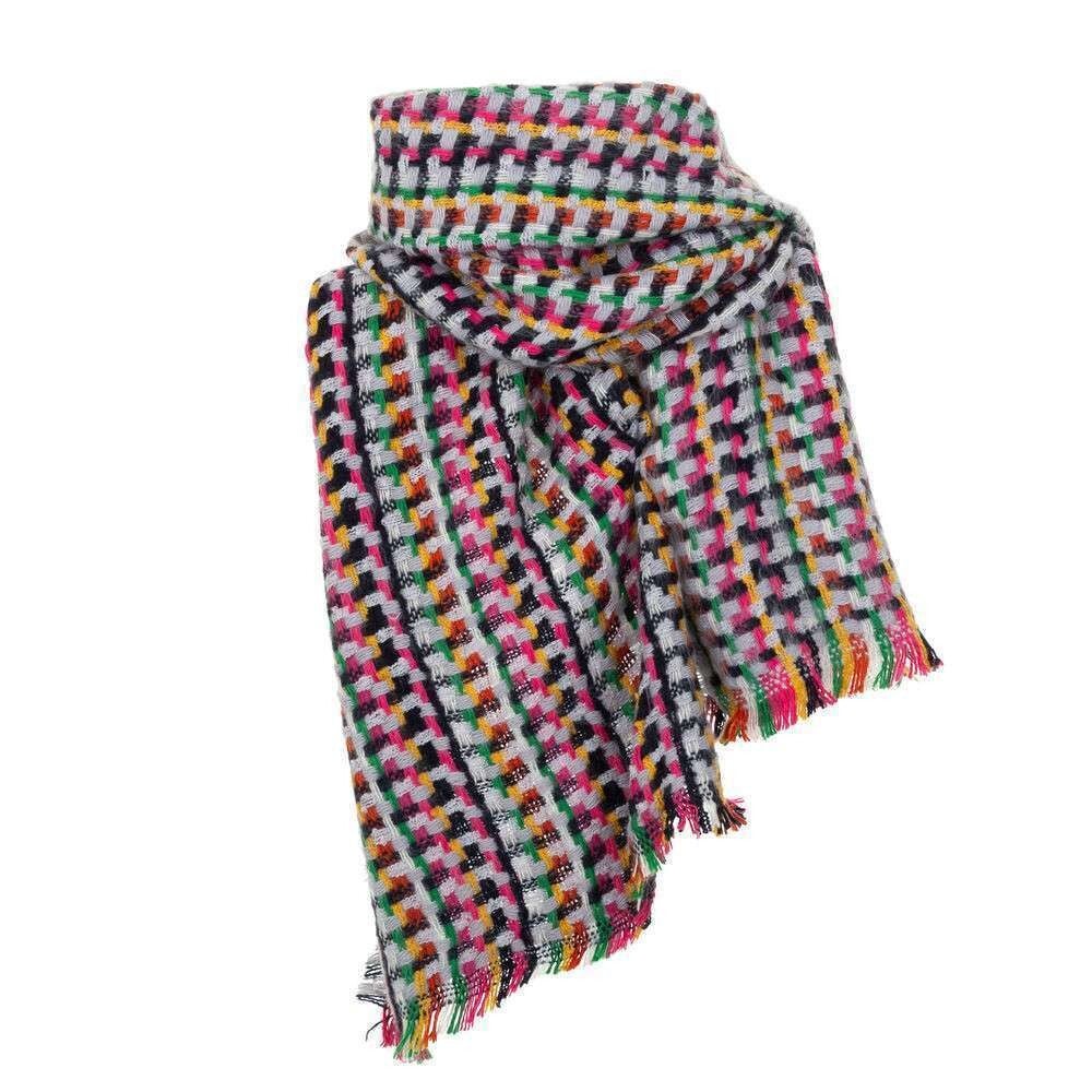 Design Sjaal- Grijs - Kleurvol