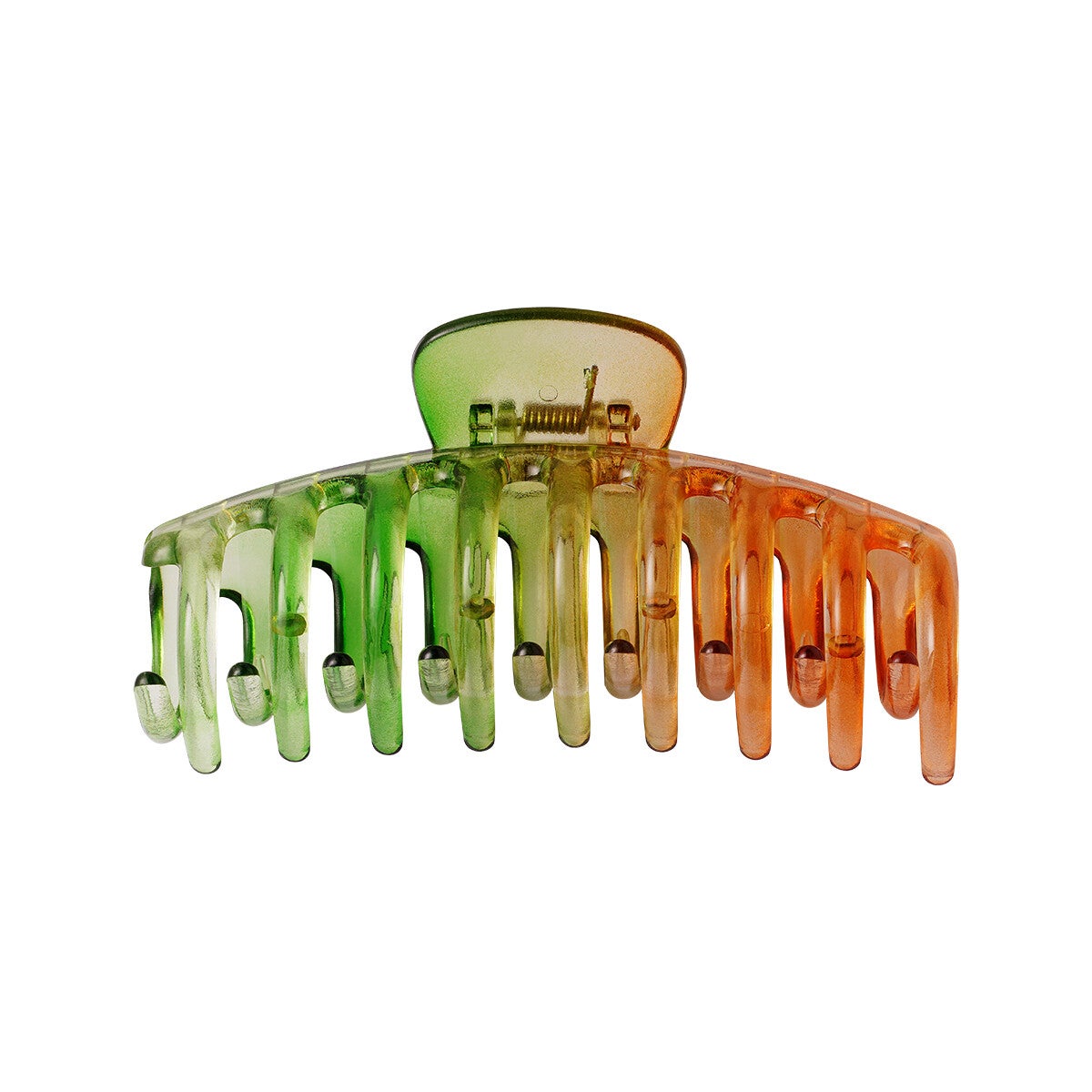 Haarklep tweekleurig Groen & Oranje