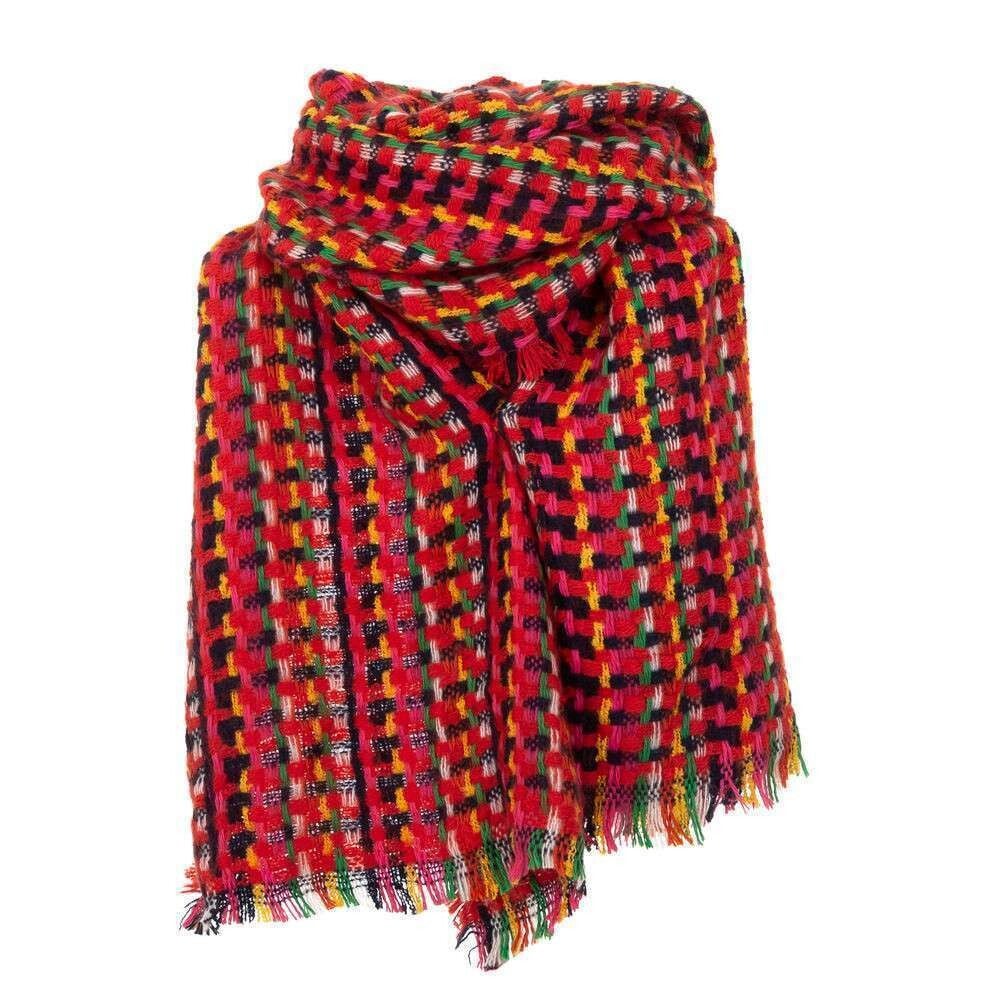 Design Sjaal-  Rood- Kleurvol