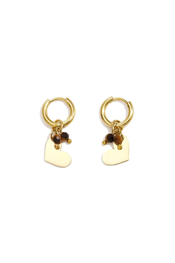 Coco heart oorbellen Goud