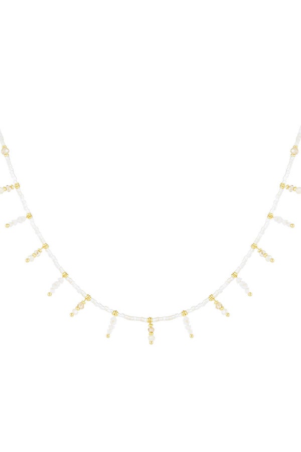 Summer sparkle ketting Wit