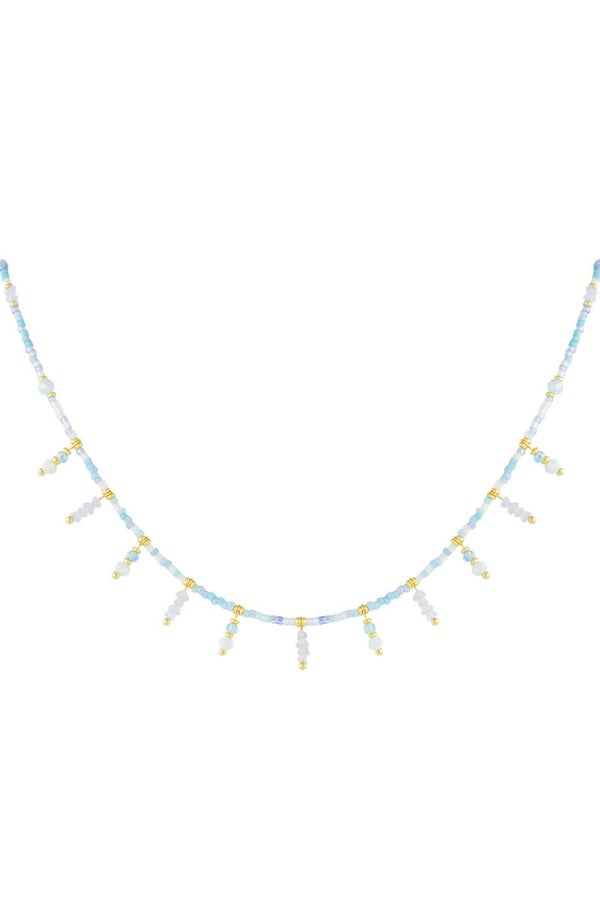 Summer sparkle ketting Blauw