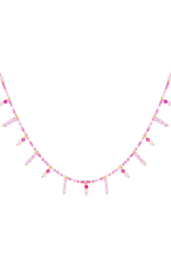 Summer sparkle ketting Roze