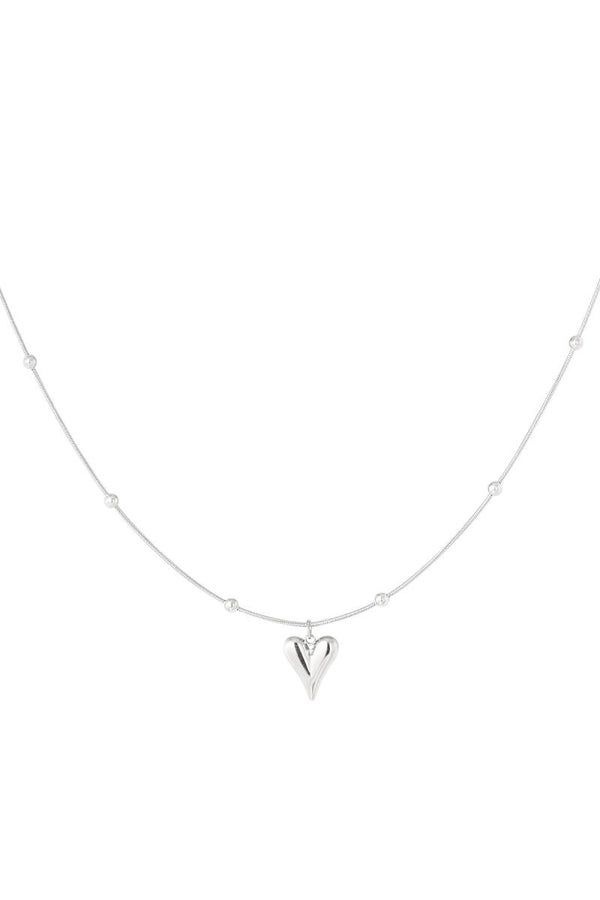Small heart ketting Zilver