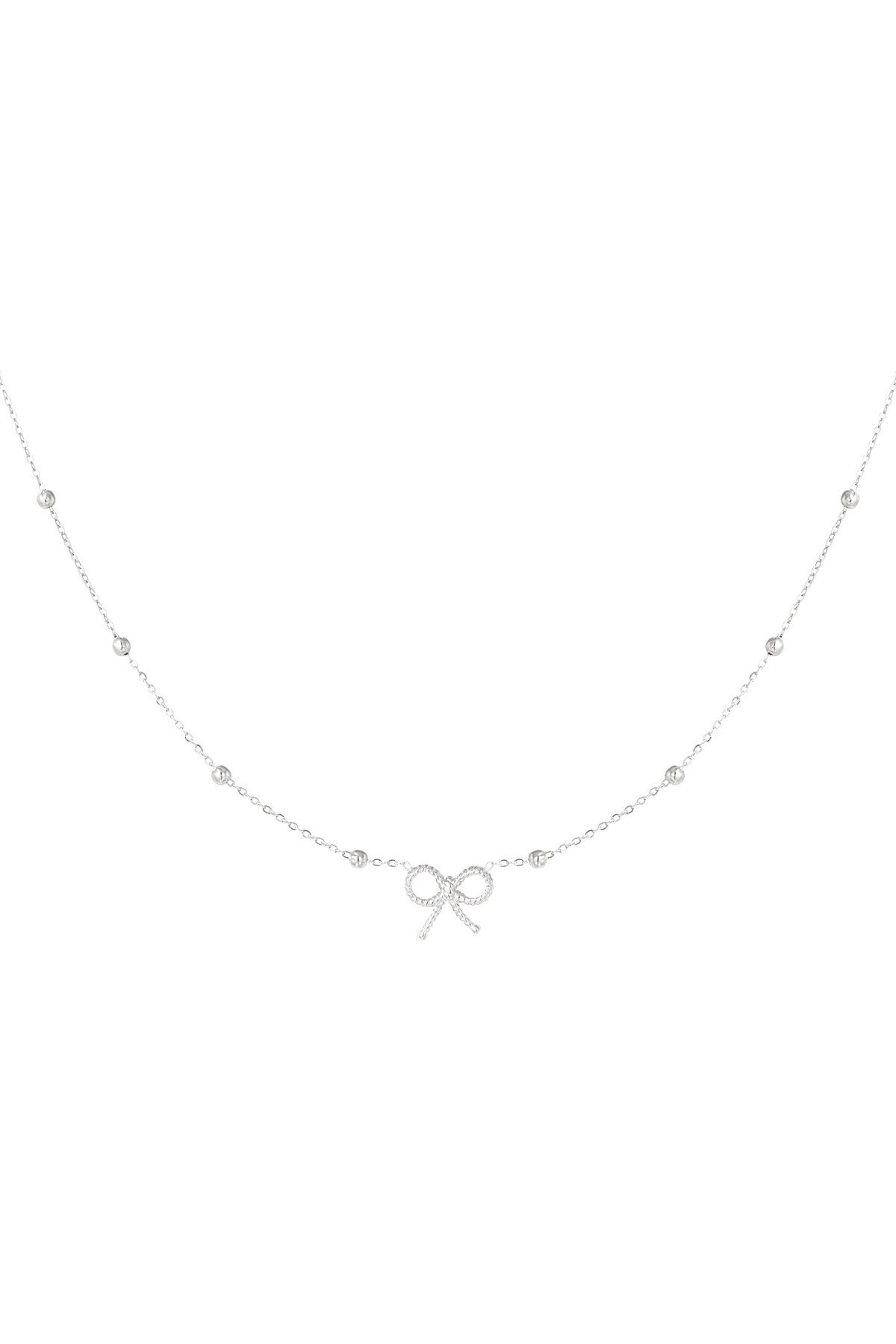 Bow basic ketting Zilver