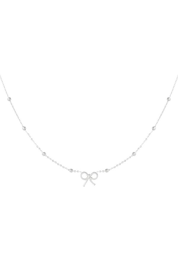 Bow basic ketting Zilver