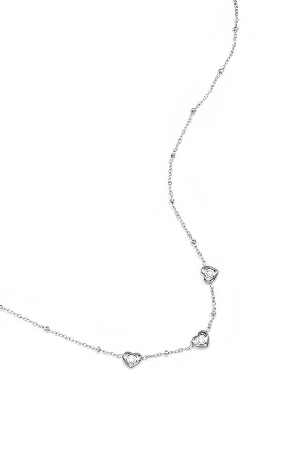 Lots of hearts ketting Zilver