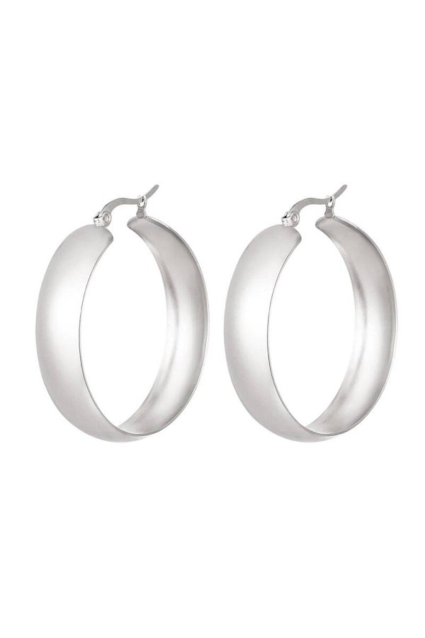 Chique hoops Zilver