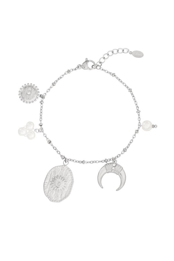 Moony armband Zilver