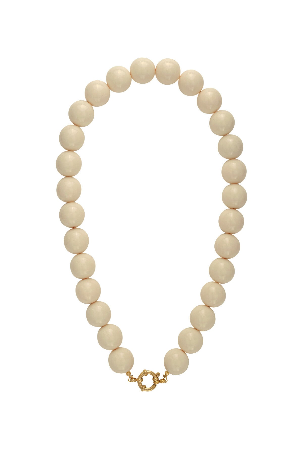Kralen ketting Beige