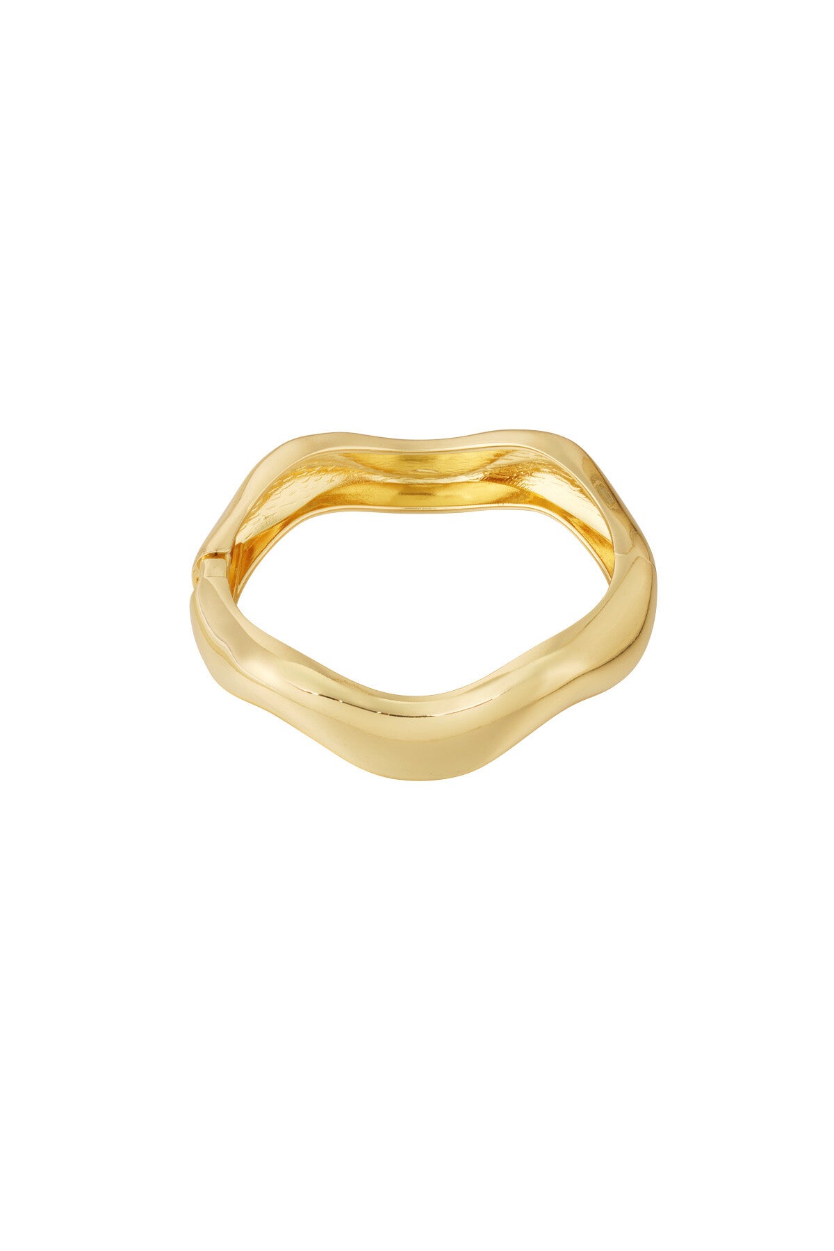 Wavy Bangle Goud