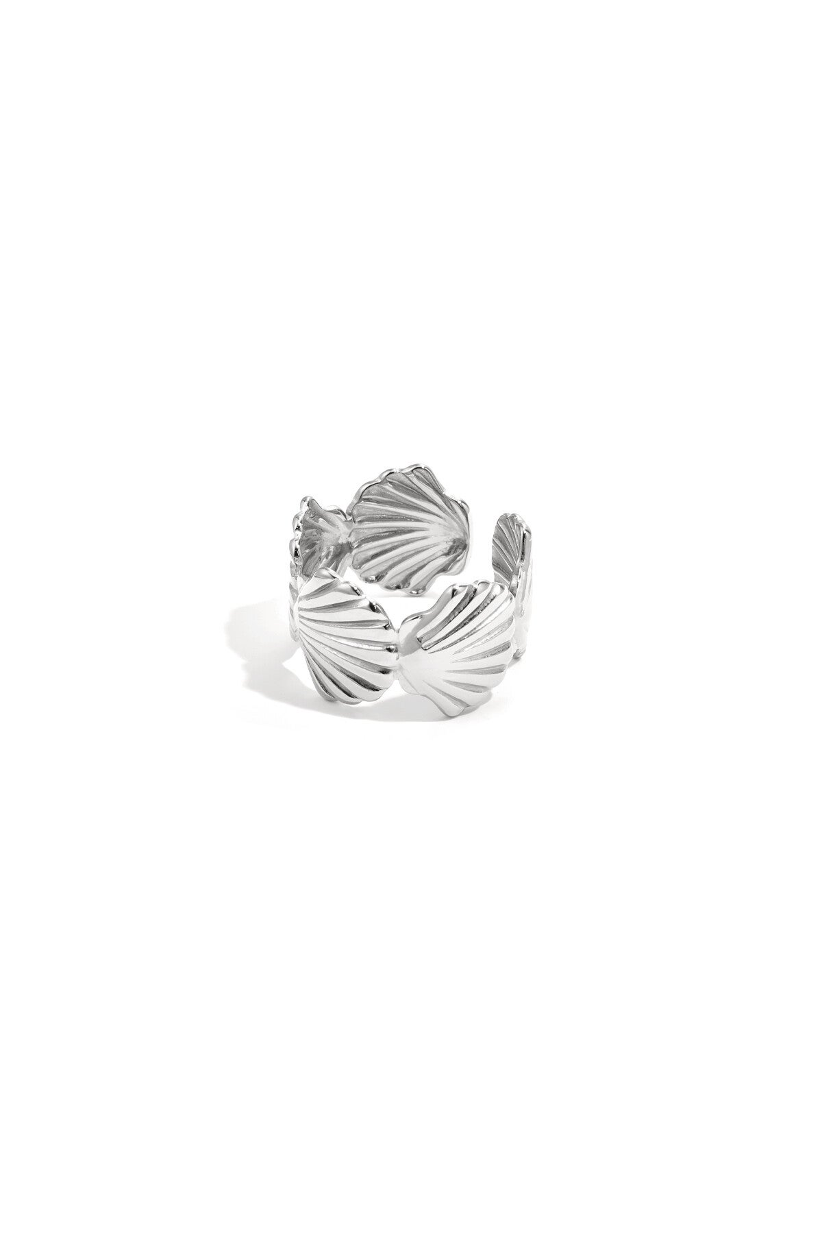 Schelpen ring Zilver