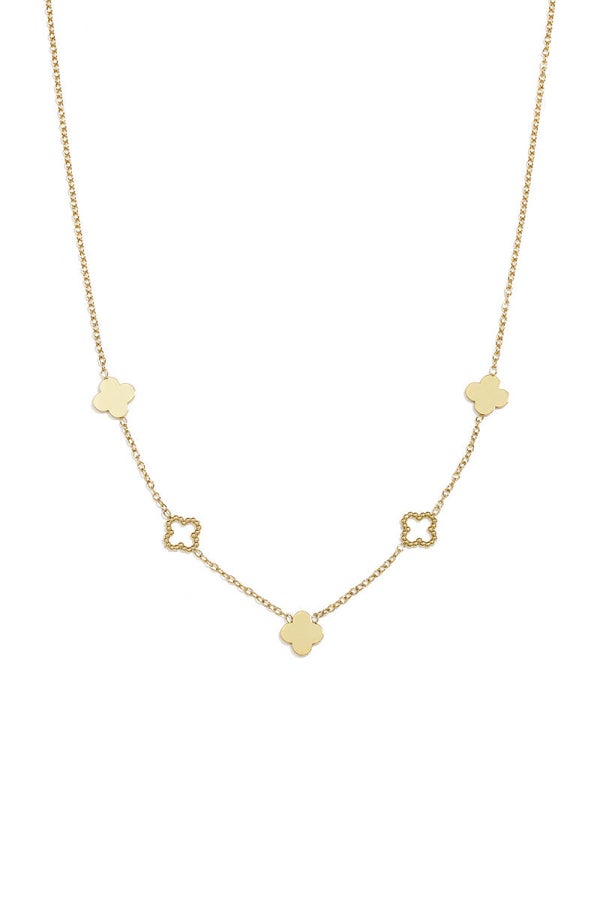 Klaver ketting Goud