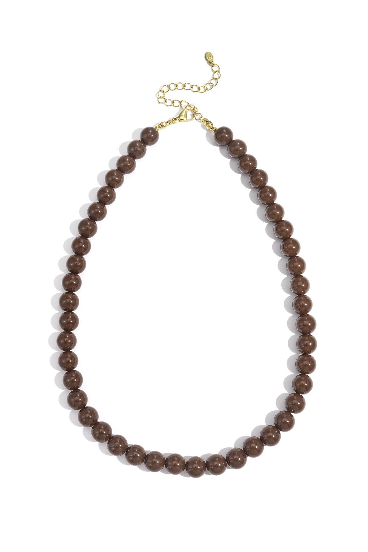 Kralen ketting medium Bruin