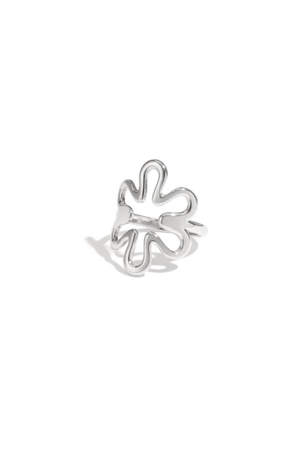 Blooming ring Zilver