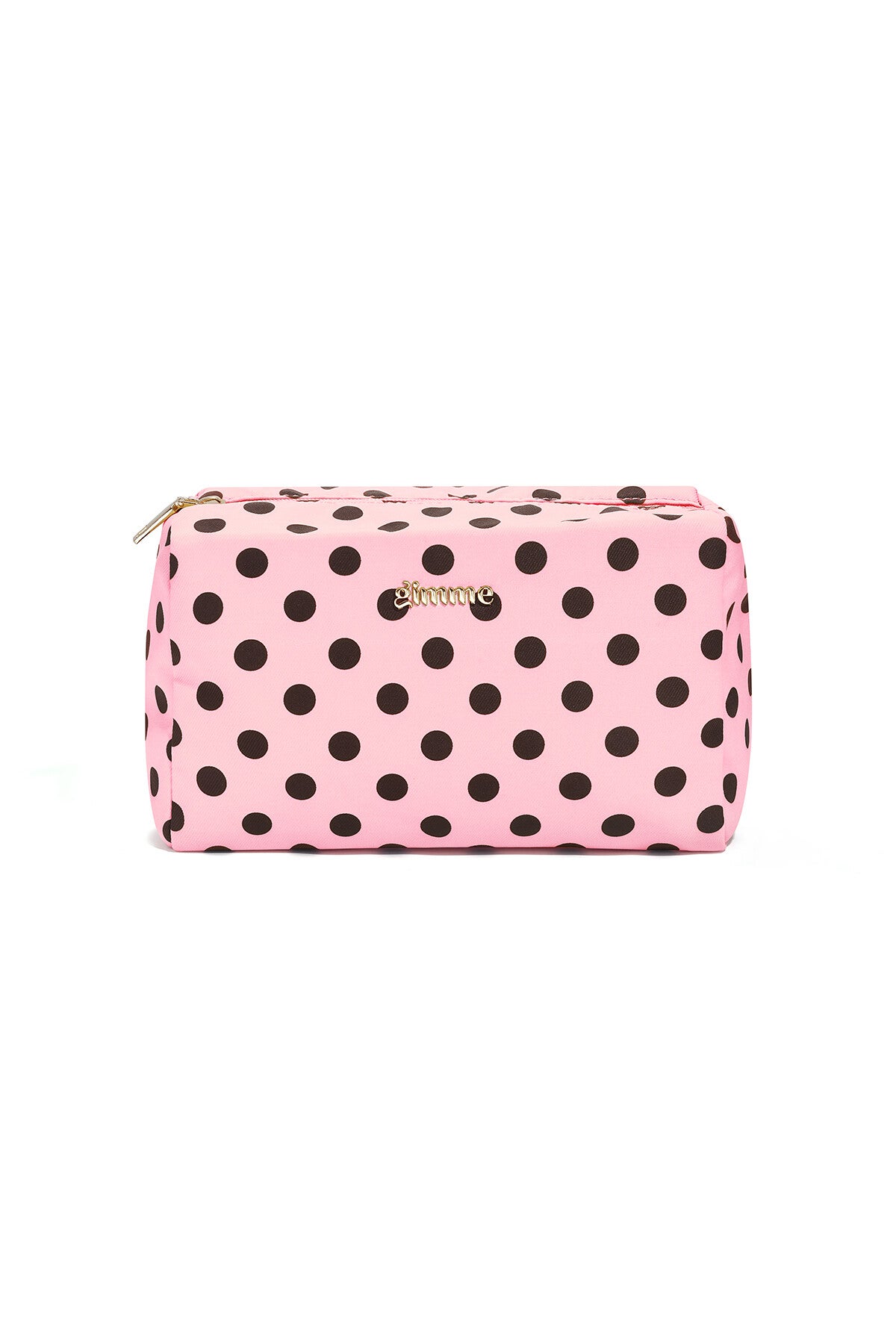 Toilet / Make-up tasje stippen Roze/Bruin