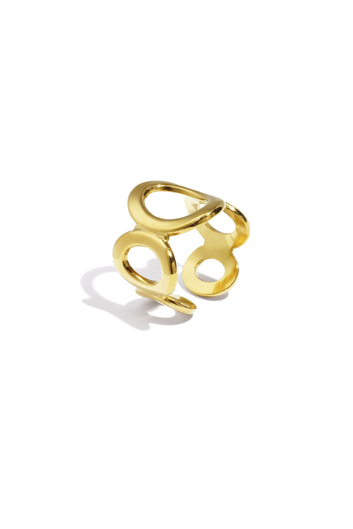 Open cirkelring Goud