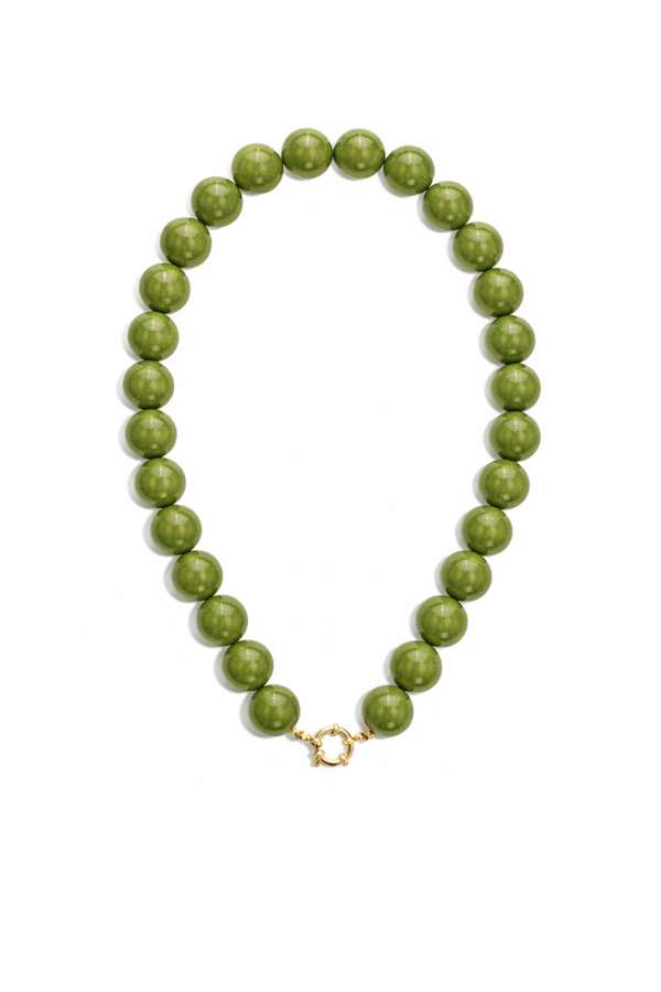 Kralen ketting Leger Groen