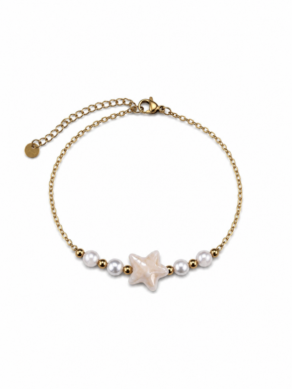 Starfish armbandje Goud