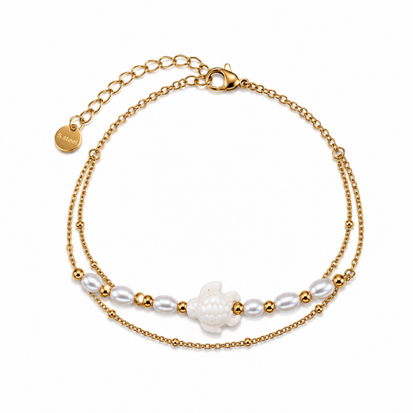 Sea Turtle armbandje Goud