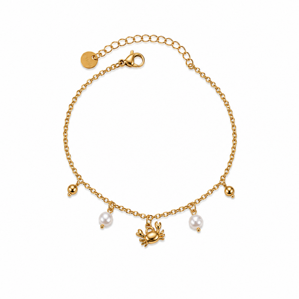 Golden Crab armbandje Goud