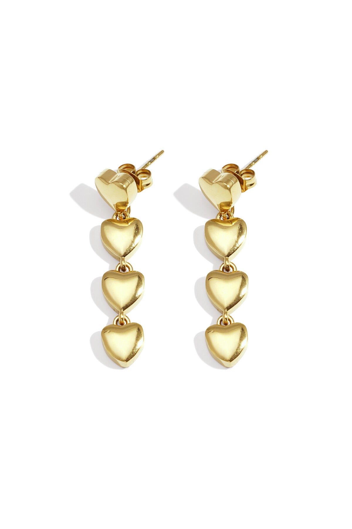 Four hearts oorbellen Goud