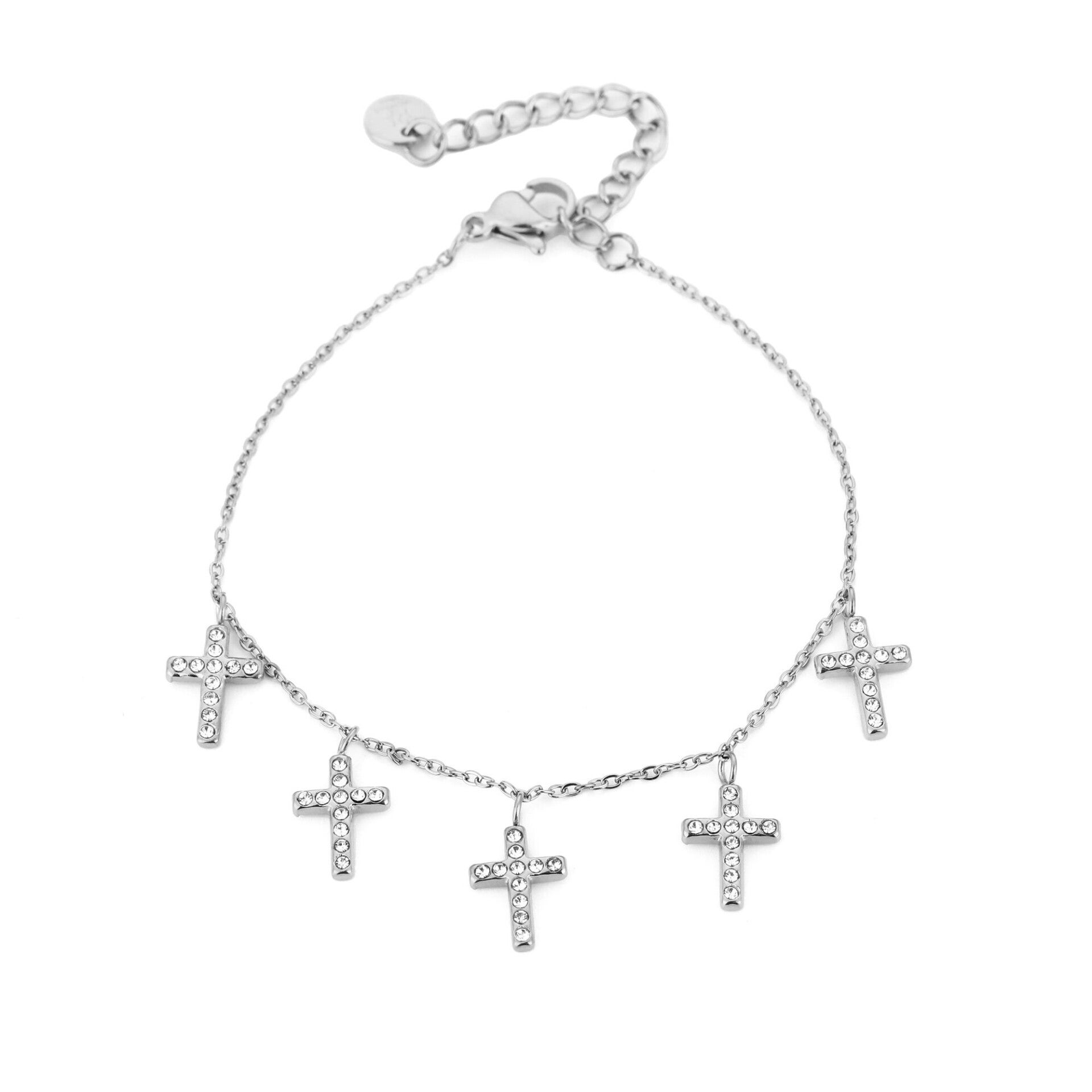 Kruisjes armband Zilver