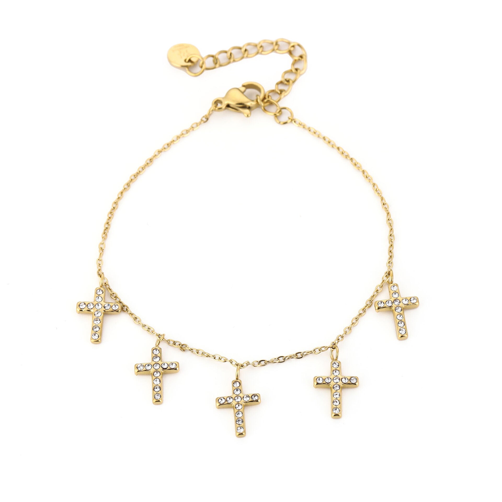 Kruisjes armband Goud